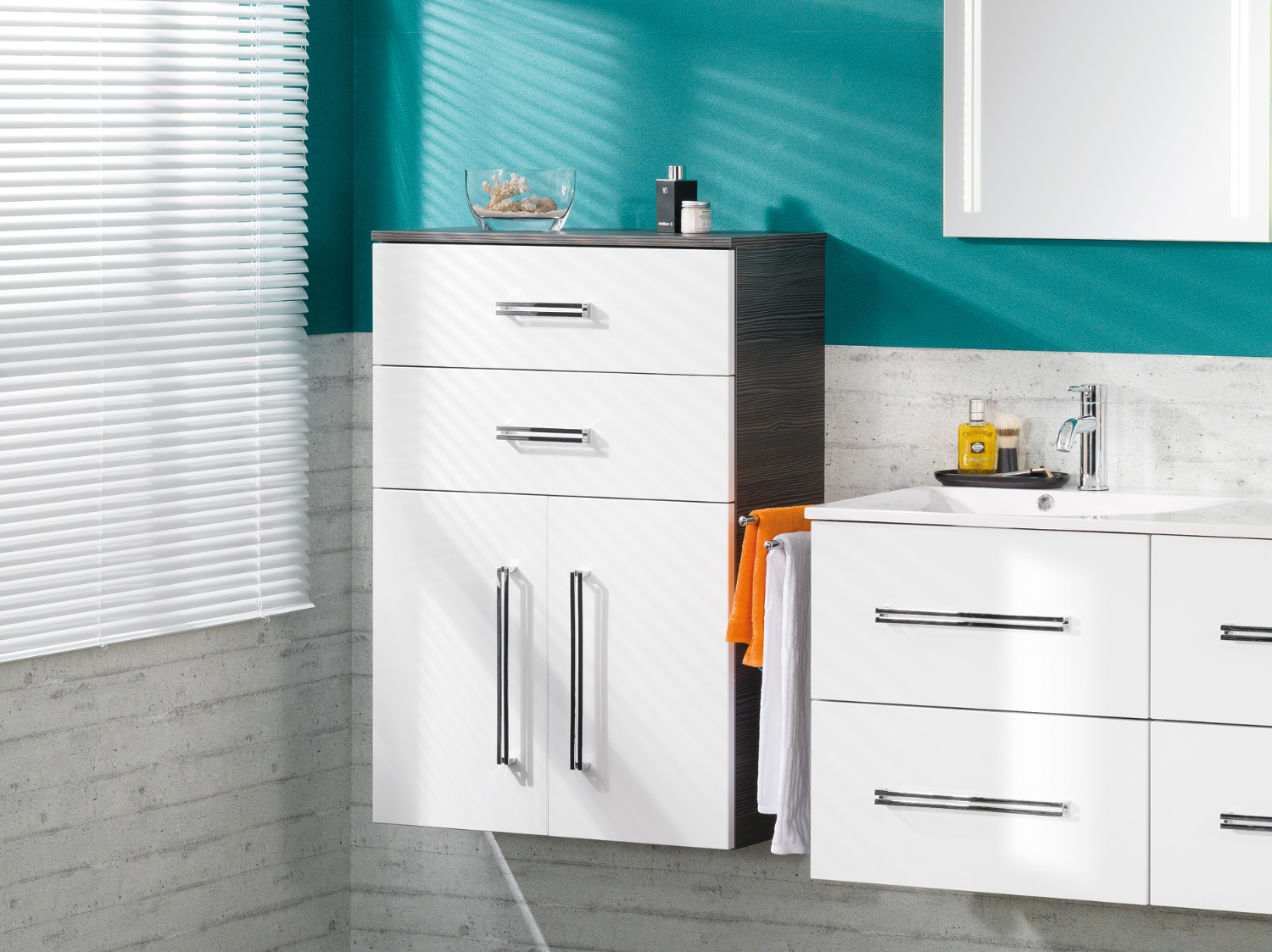 Schulz Badprofi - Fackelmann Como Doppel-Midischrank 71 cm